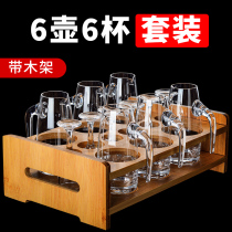 Creative two or two white wine glasses set household wine jumpers Cup holders for hotels European crystal glass