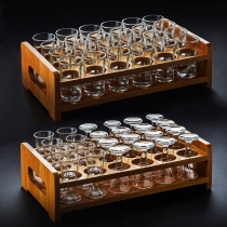 Complete set of shot Cup foreign wine bullet cup set custom mug white glass shelf ktv bar one cup small