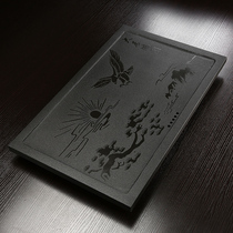 Wu Jinshi tea tray Tea tray Tea table Whole stone household drainage rectangular simple automatic boiling water to make tea