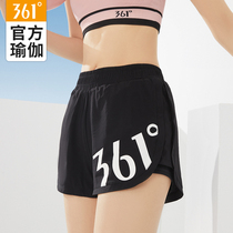 361 degree yoga shorts summer fake two pieces of anti - walking running fitness breathable yoga pants
