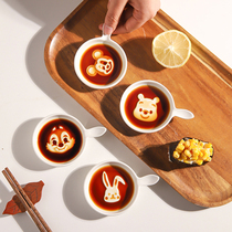 Sheri Cartoon Ceramic Sauce Sauce Vicky Dish Household Creative Cute Sauce Disk Dip Disk Tomato Sauce Sauce