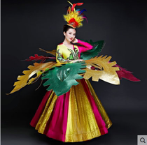 2nd ten Studio GOGO Dance Beauty Bright Opening Dance Big Swing Dress Large Cabaret Gala Dance Costume Props