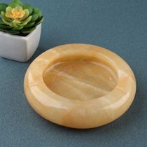 Natural Rice Yellow Jade Ashtrays Home Big Number Fashion On-board Desk Home Creative Custom Lettering Gift