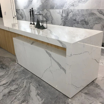 Rock board countertop bathroom cabinet custom kitchen cabinet household fish belly white stove quartz stone marble sheet