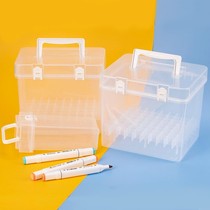 Mark pen special storage box double-headed marker pen storage bag stationery mark pen box 24 color 48 color 80 color box