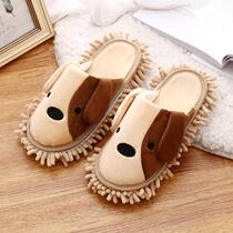 Xiaoqi Niu household lazy cleaning floor slippers removable sole home floor slippers silent absorbent home