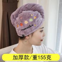 Dry hair artifact bag hair towel dry hair cap 2021 New Net red direct wear short hair shower cap thick wrap headscarf