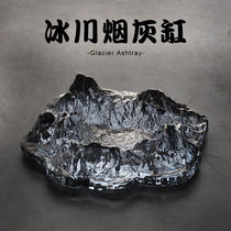 Japanese-style Mount Fuji ashtray crystal glass iceberg snow mountain cigar tank Bar Club office home Creative