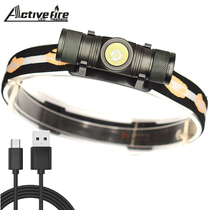 USB charging L2 light outdoor camping riding strong light spotlight super bright detection headlight LED long-range lighting headlight