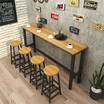 Bar Table Commercial simple bar Table and milk tea shop simple Table Table Table Coffee table and chair combination