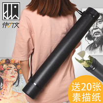 Fast force text drawing tube paper tube storage poster drawing assembly painting paper tube thick large retractable picture scroll tube assembly sketch rice paper painting axis bucket painting painting and painting Chinese painting collection paper tube students