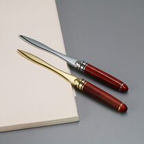 Mahogany letter opener Wooden letter opener Cutting letter cutter Log letter opener Portable and convenient