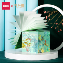 Dili Summer Palace (spring breeze) hand-in-hand notes note paper small book Ancient style printing students use n Post-it notes hipster Post-it notes can tear ins notes note stickers