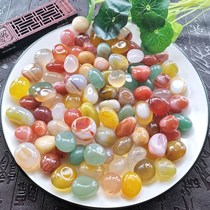 Nanjing Rain Flower Stone natural cobblestone fish tank View Swing Piece Flower Pots Colorful Pebble Small Colorful Agate Stones Colorful Stones 5 Color Stones
