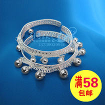 Miao silver jewelry Miao bells bracelet performance Bell props Miao headwear Miao jewelry Miao silver bracelet