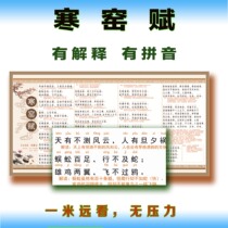 Peoples Three Views (Cold Kiln Fu) (Shou Weak Learning) Zangfu Time Worksheet Wall Sticker is not a book