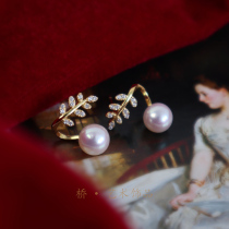 Bridge * Athens Gakuen niche design sense pearl earrings high-end sense earrings womens summer 2021 new earrings