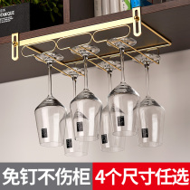 Home non-perforated red wine cup holder upside down goblet hanger non-nail wine glass bar wine rack ornaments hanging