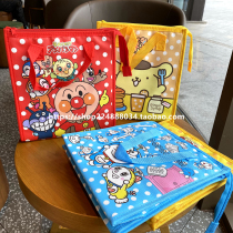 Primary school lunch box bag portable heat preservation lunch bag large portable hand carrying children cute cartoon canvas lunch bag