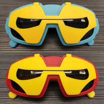 2024 Iron Man children sunglasses boy sunglasses girl silicone gel glasses flip polarized handsome cool smart baby