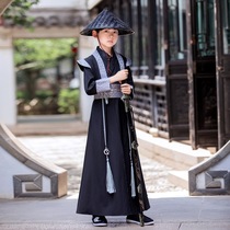 Hanfu boys summer children Chinese style ancient costume summer thin Tang suit young master 2021 new ancient style martial arts summer dress