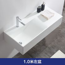 Minimalist home small apartment wall-type hand wash basin artificial marble pool wash basin Basin home
