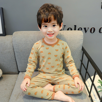 Childrens baby pajamas cotton 2 Spring and Autumn 4 boys autumn clothes autumn trousers 3 years old boy home clothes 5 thermal underwear set