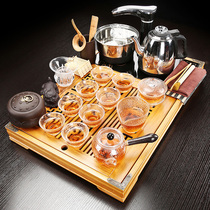  Tea set set Small set Home office tea drinking tray set Automatic kettle integrated tea table Kung Fu tea sea