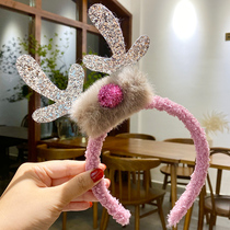 Christmas headdress hair hoop adult antler head hoop girl holiday dress hair accessories hair card children gift Christmas hat