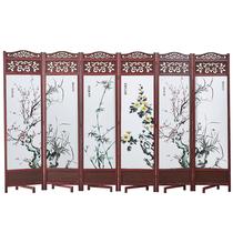 Modern simple solid wood screen partition bedroom living room hotel office folding mobile Chinese folding screen porch