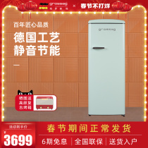 German Groseg Energy Saving Single Door Small Retro American Net Red Mute Refrigerator Home Office 225 litres