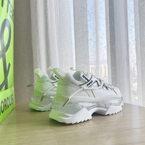 Nine Senses European Station Sports Casual Shoes Children 2022 Spring Burst Jelly Thick Bottom Leather Breathable Old Daddy Shoes