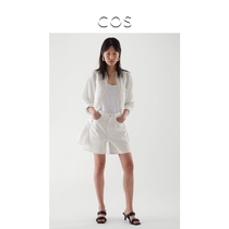 COS Womens Straight shorts White 2021 summer new product 0991055002