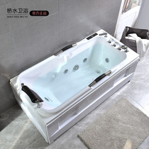 Acrylic surf small apartment bathtub Embedded insulation net red free-standing double massage home bathtub