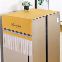Refrigerator dust cover single door double door household drum washing machine top dust cover cloth tea table cover dining table flag cloth