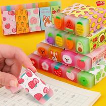 Pencil eraser creative cartoon cute fruit cherry blossom children like pen elephant skin for primary school students