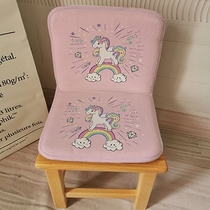 Cartoon pink girl cushion backrest integrated kindergarten wooden chair plastic chair primary school student learning chair cushion