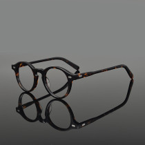 Japanese retro glasses frame mens handmade plate round frame height number myopia glasses frame female tide round face ins harbor wind