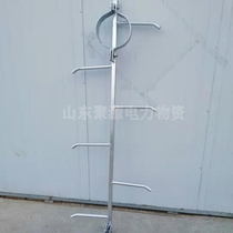 Cement pole climbing ladderelectric pole climbing ladder hot-dip galvanized square pipe climbing ladder 12 meters 15 meters 18 meters conventional pole ladder