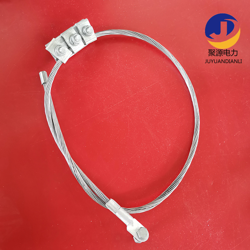 OPGW cable with grounding wire Aluminum products grounding wire with parallel groove clamp three-point grounding OPGW manufacturers direct supply