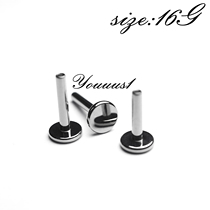 Youuus1 Titanium Alloy Implantable Basic Stud Earrings 16G Single Rod Inner Helix Hypoallergenic Stud Earrings Hot Selling Recommended