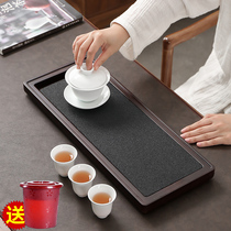 Shengyao creative non-porous alumina ore tea tray Household drainage simple water-absorbing Kung Fu tea set Dry tea tray