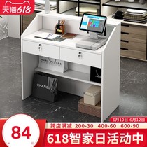Cashier counter simple modern bar counter commercial shop clothing store cashier table barber shop front desk reception desk