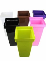 Flowers Bucket Flower Bucket Flower Shop Plastic creative flower arrangements Bucket material Flowers Barrels Square Large black Wake Small Flowers Plastic