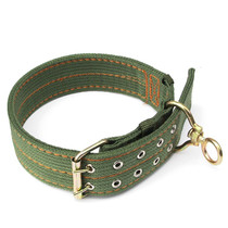 Large Dog Army Green Double Row Thickening Neck Ring neck collar Pet Item Circle Large Dog Neck Ring Dog Chain