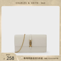 CHARLES & KEITH21 Autumn New CK6-10680922 Lady oil painting horse Title buckle shoulder bag wallet