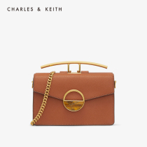 CHARLES & KEITH women bag CK2-20781177-2 metal ring buckle small square Bag tote shoulder bag
