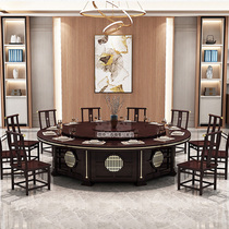 New Chinese Light Lavish Hotel Dining Table Electric Big Round Table Rock Board Table Chair Clubhouse 2 2 2 2 4 2 6 2 8 m 3