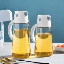 Glass oil pot oil bottle household kitchen leak-proof soy sauce vinegar pot large capacity leak-proof oil storage seasoning bottle does not hang oil