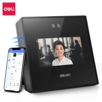 New Deli D4 face recognition attendance machine Dynamic cloud intelligent face recognition punch card machine All-in-one machine face
